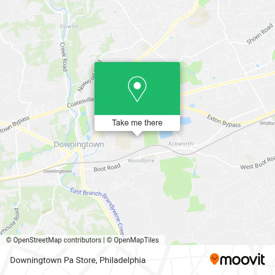 Downingtown  Pa Store map