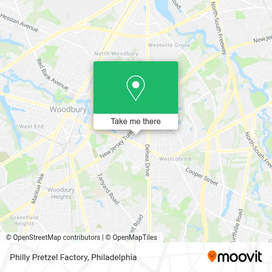 Philly Pretzel Factory map
