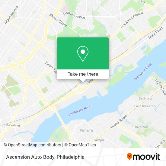 Ascension Auto Body map