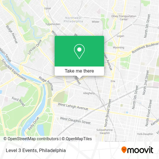 Level 3 Events map