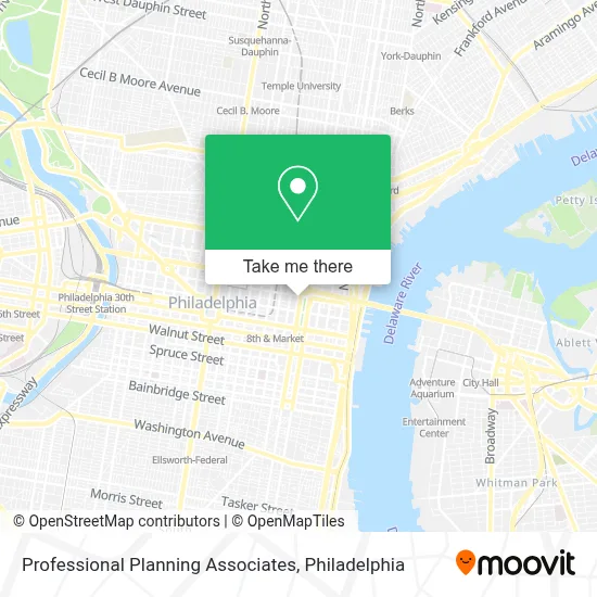 Professional Planning Associates map
