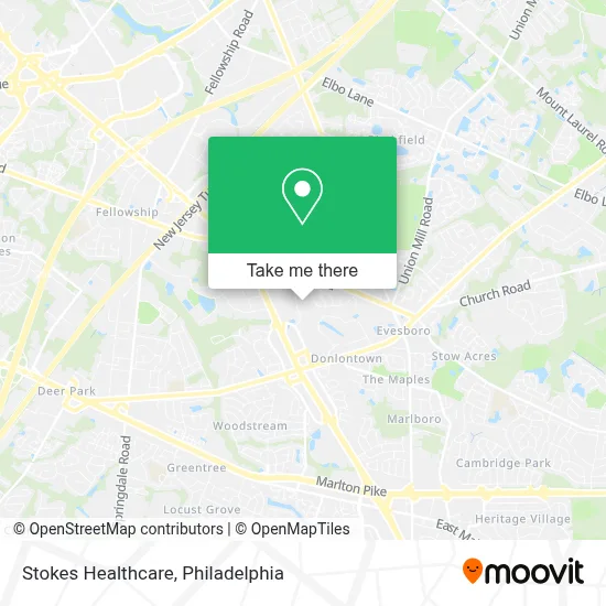 Stokes Healthcare map