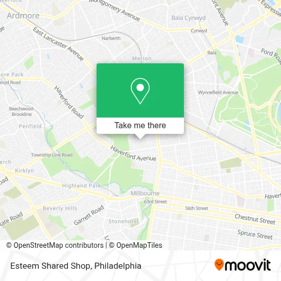 Esteem Shared Shop map