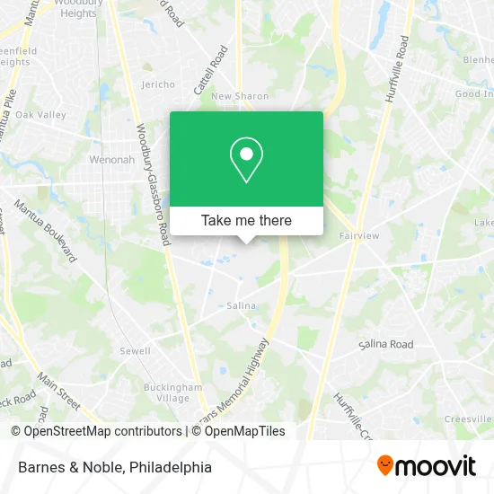 Barnes & Noble map