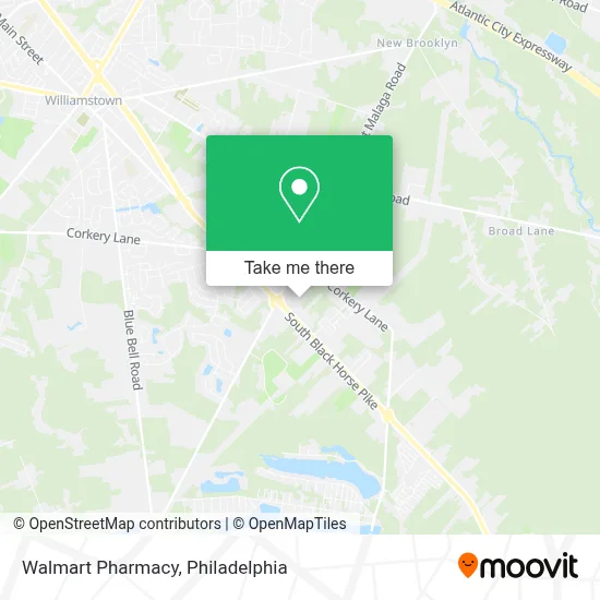 Walmart Pharmacy map