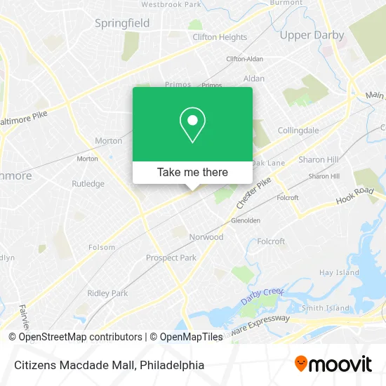 Citizens Macdade Mall map