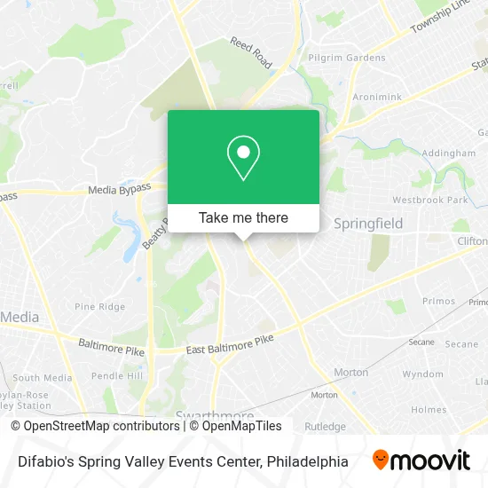 Difabio's Spring Valley Events Center map