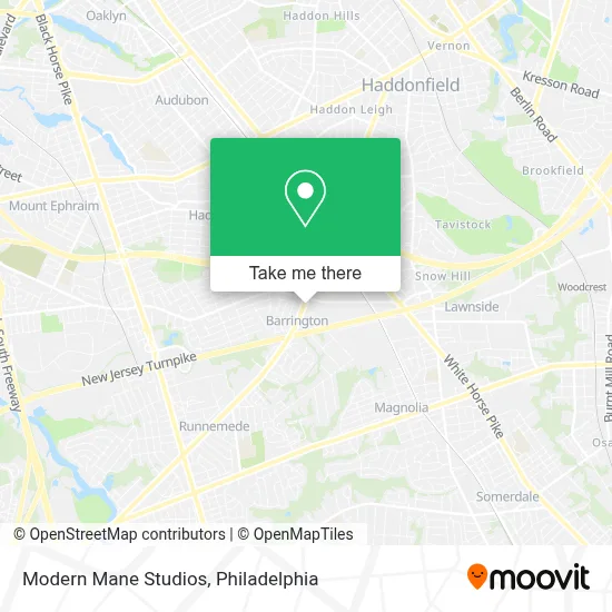 Modern Mane Studios map