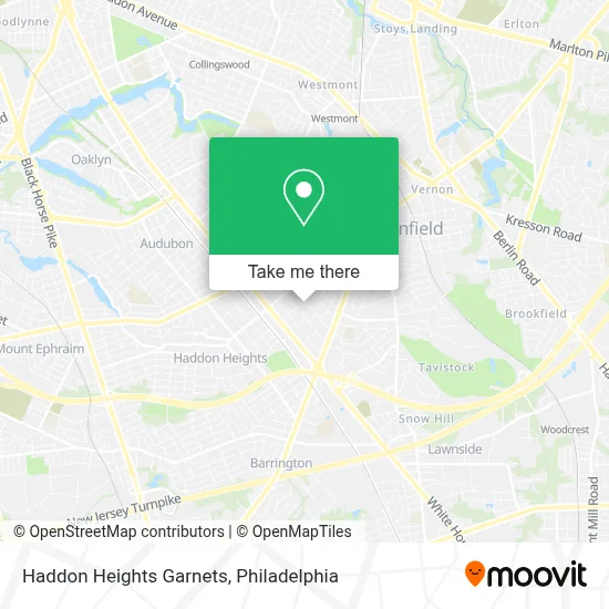 Haddon Heights Garnets map