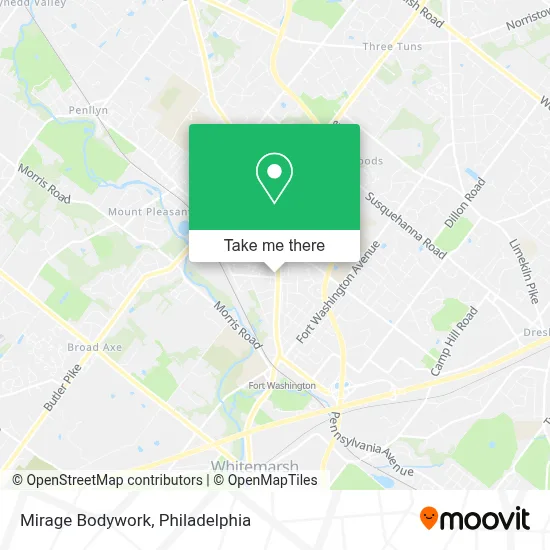 Mirage Bodywork map
