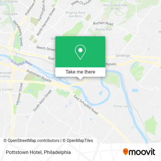 Pottstown Hotel map