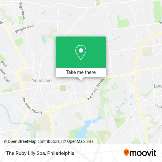 The Ruby Lily Spa map