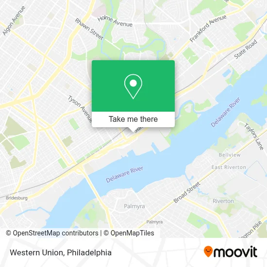 Western Union map