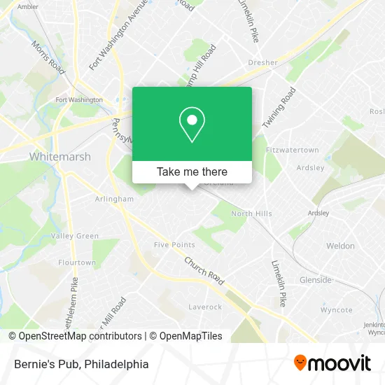 Bernie's Pub map