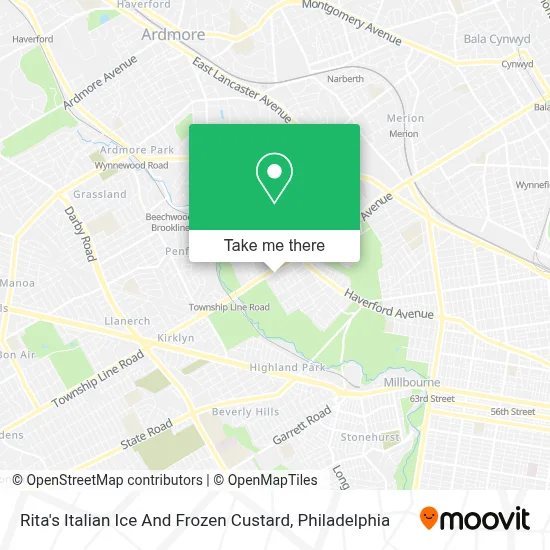 Rita's Italian Ice And Frozen Custard map