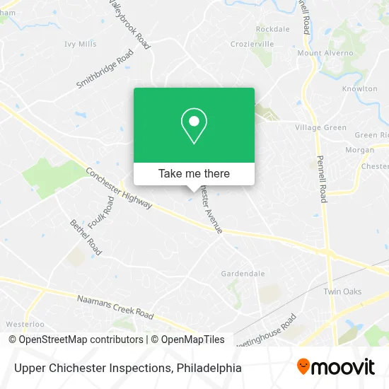 Upper Chichester Inspections map