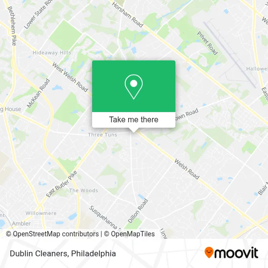 Dublin Cleaners map