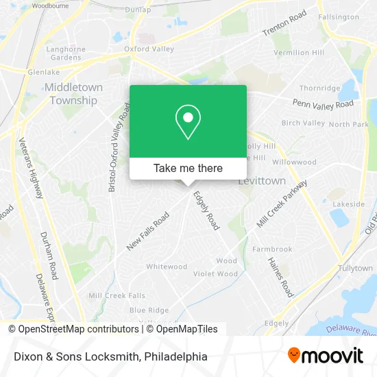 Dixon & Sons Locksmith map