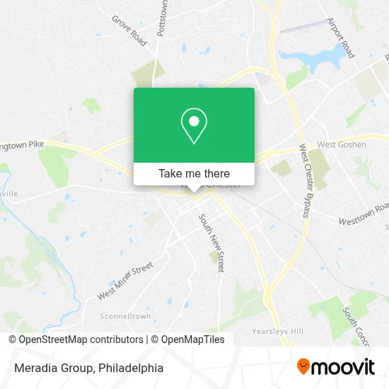Meradia Group map