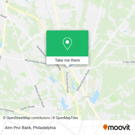 Atm Pnc Bank map