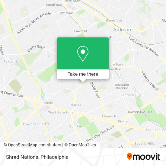 Shred Nations map