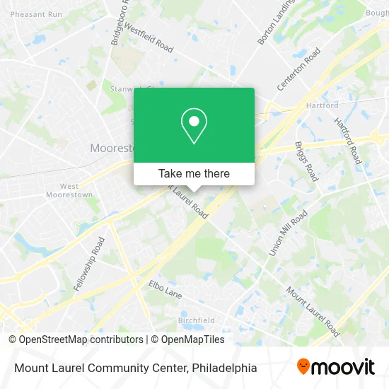 Mount Laurel Community Center map
