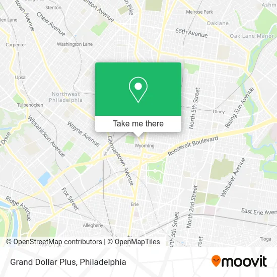 Grand Dollar Plus map