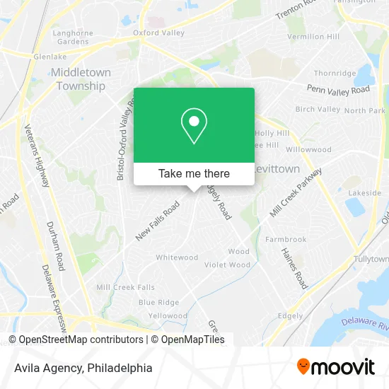 Avila Agency map