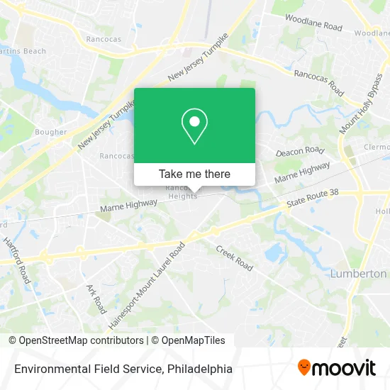 Environmental Field Service map