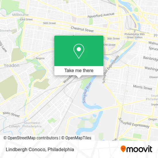 Lindbergh Conoco map