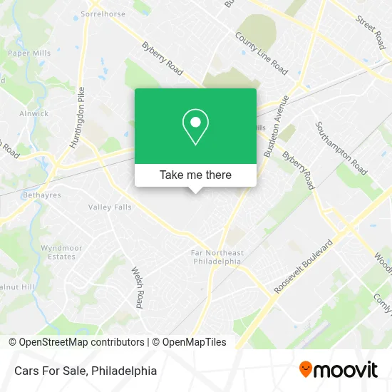 Cars For Sale map