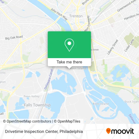 Drivetime Inspection Center map