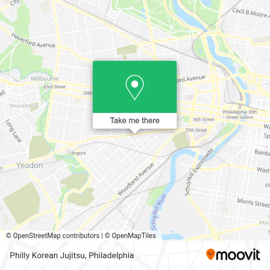 Philly Korean Jujitsu map