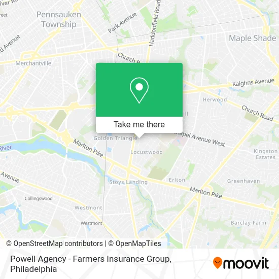 Powell Agency - Farmers Insurance Group map