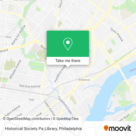Historical Society Pa Library map
