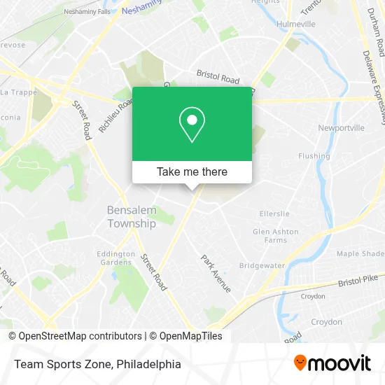 Team Sports Zone map