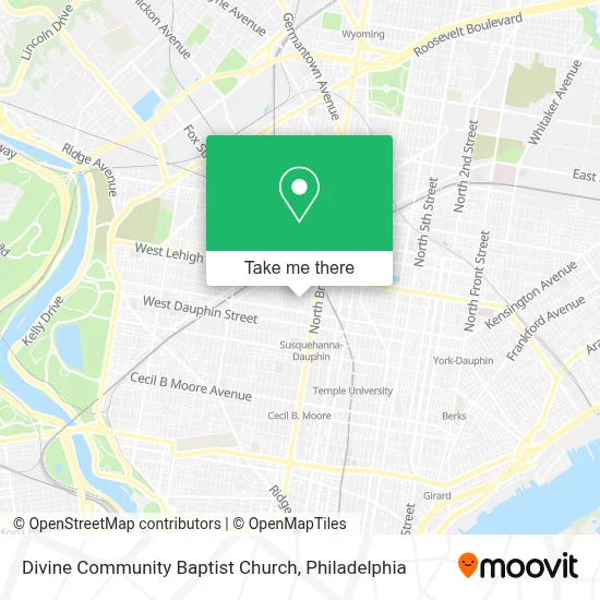 Divine Community Baptist Church map