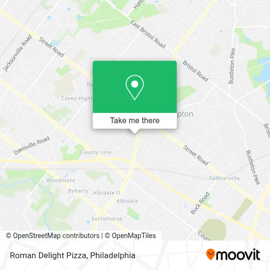 Roman Delight Pizza map
