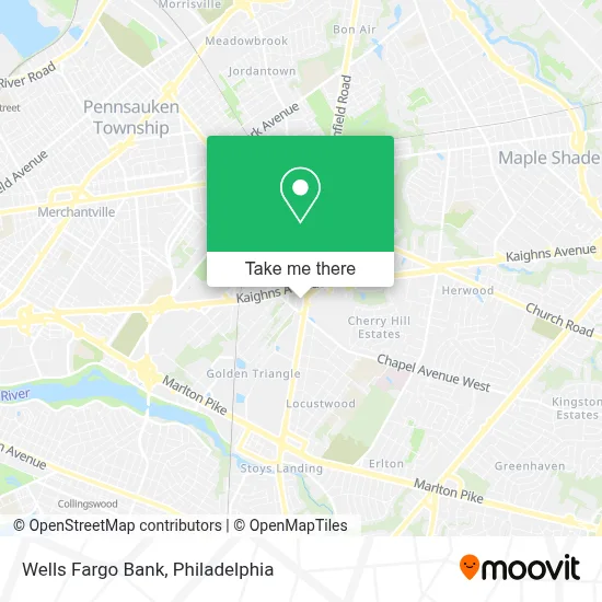 Wells Fargo Bank map