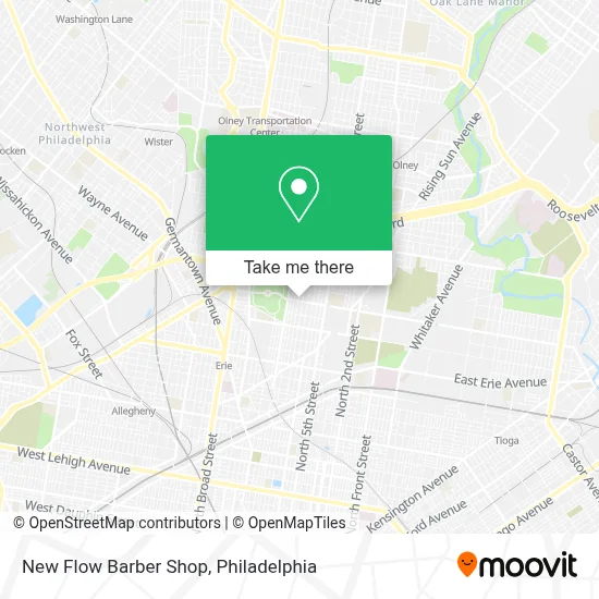 New Flow Barber Shop map