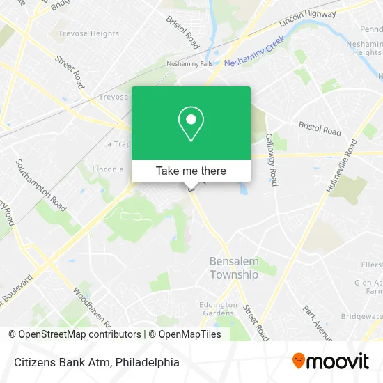 Citizens Bank Atm map