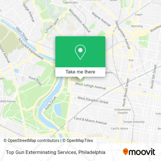 Top Gun Exterminating Services map
