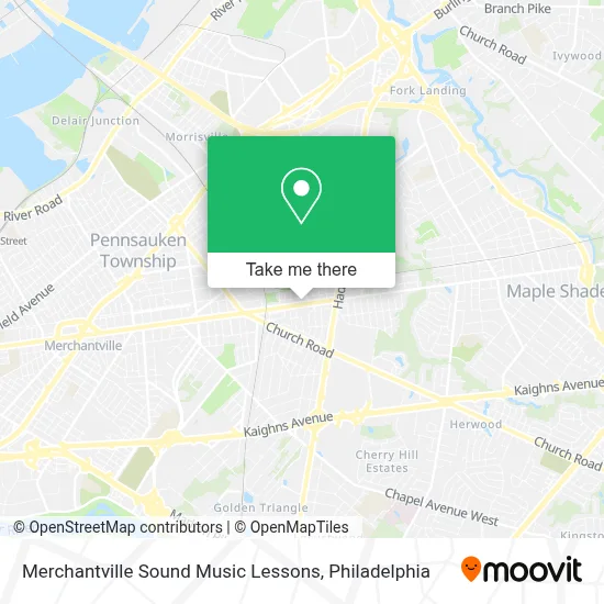 Merchantville Sound Music Lessons map