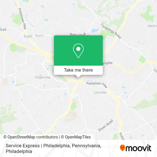 Service Express | Philadelphia, Pennsylvania map