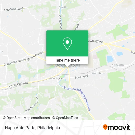Napa Auto Parts map