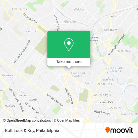 Bolt Lock & Key map