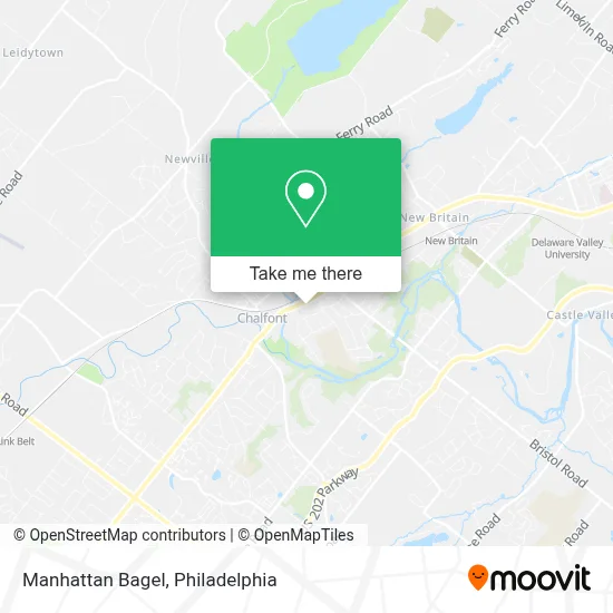 Manhattan Bagel map