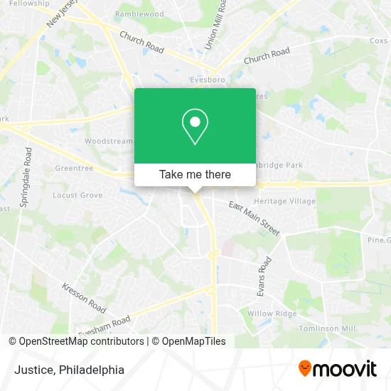 Justice map