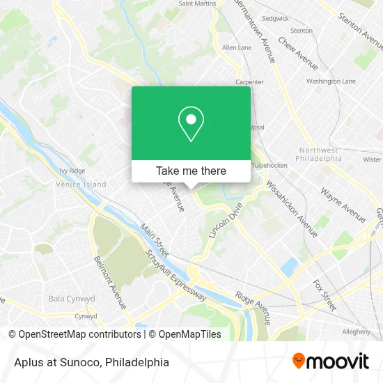 Aplus at Sunoco map