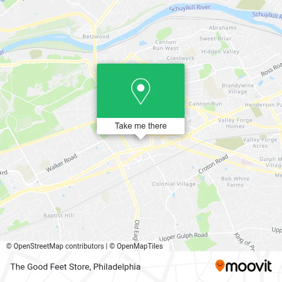 The Good Feet Store map